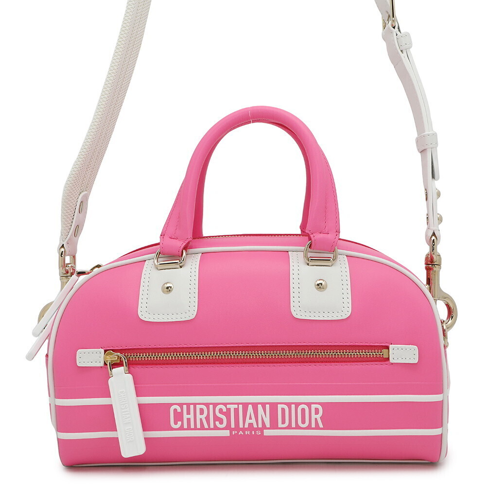 Dior handbag Vibe bowling bag Leather shoulder Christian